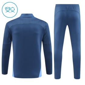 Manchester City Barn Trenings Collegegenser 2024-25 Kvart-Zip Navy